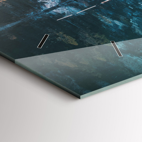 Horizontale Uhr mit motiv Boote auf einem See