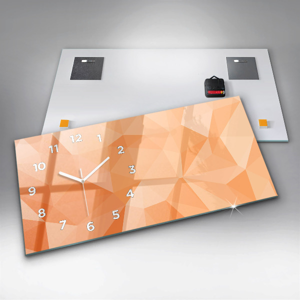 Horizontale Uhr mit motiv Abstrakte Dreiecke