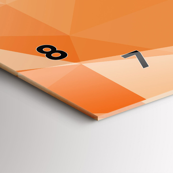 Horizontale Uhr mit motiv Abstrakte Dreiecke