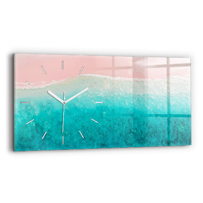 Horizontale Uhr mit motiv Strand Meersand