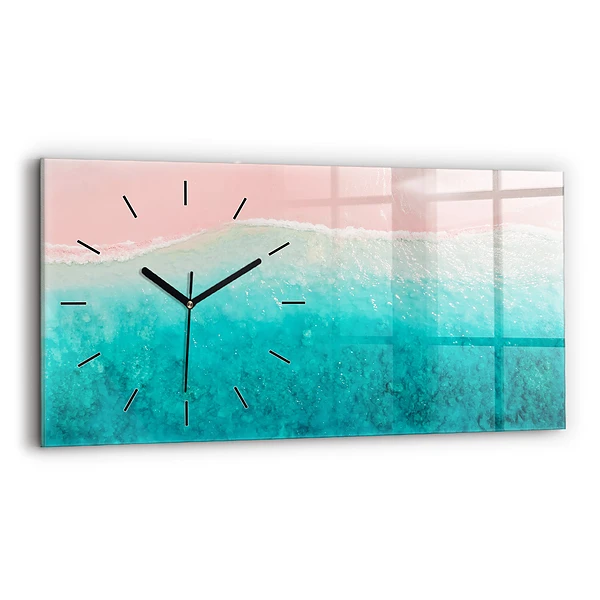 Horizontale Uhr mit motiv Strand Meersand