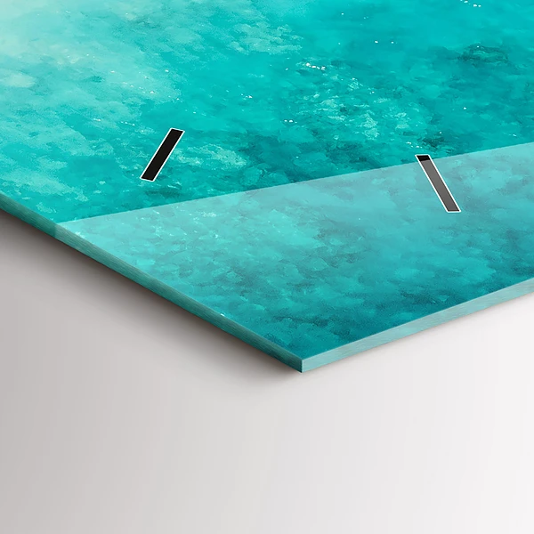 Horizontale Uhr mit motiv Strand Meersand