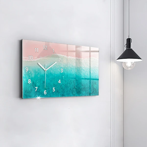Horizontale Uhr mit motiv Strand Meersand