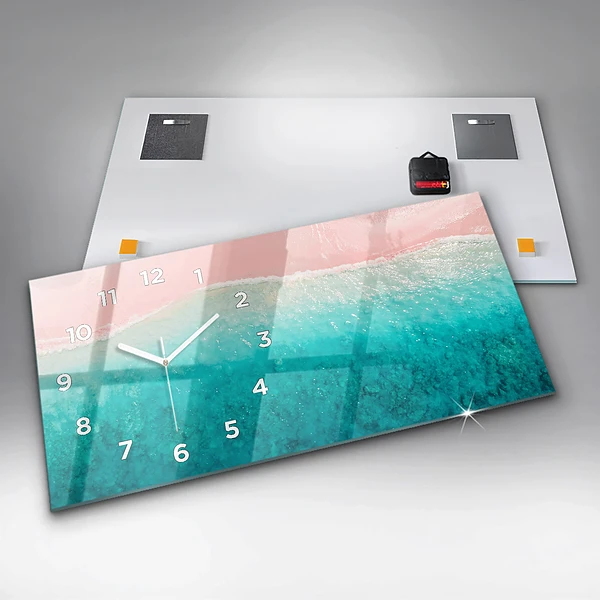 Horizontale Uhr mit motiv Strand Meersand