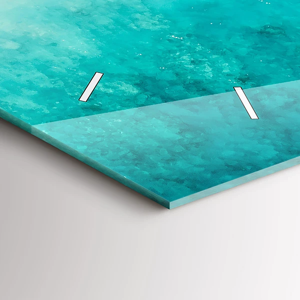 Horizontale Uhr mit motiv Strand Meersand