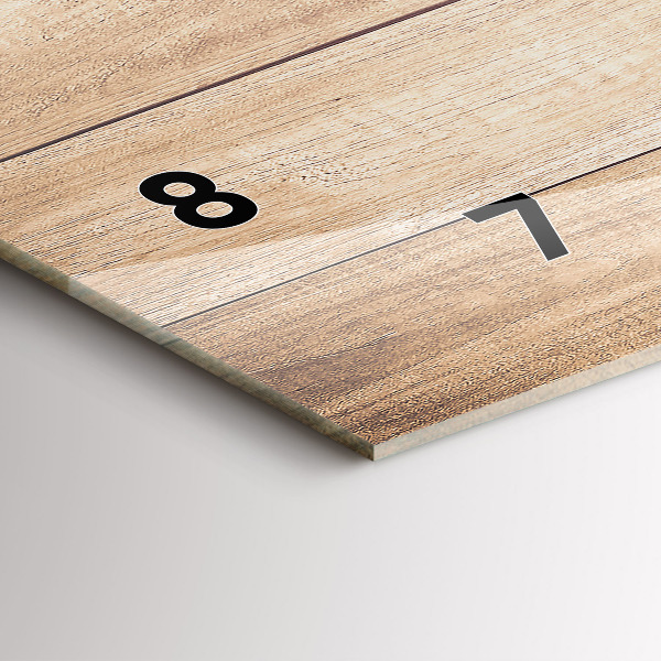 Horizontale Uhr mit motiv Hölzerne Textur