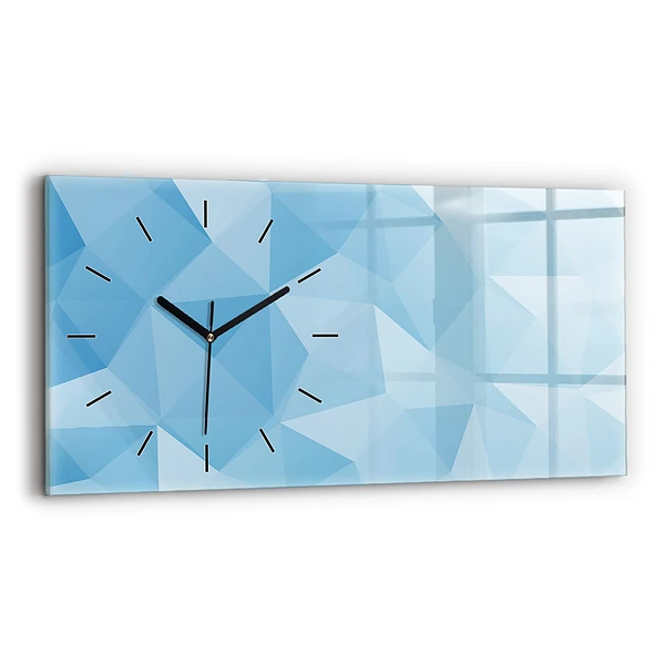 Horizontale Uhr mit motiv Dreiecke abstrakt