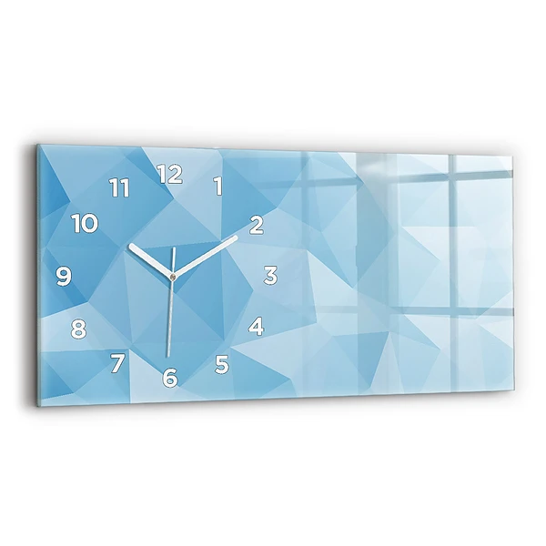 Horizontale Uhr mit motiv Dreiecke abstrakt