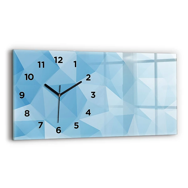 Horizontale Uhr mit motiv Dreiecke abstrakt