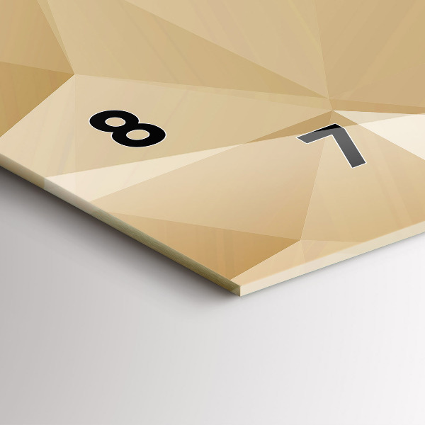 Horizontale Uhr Dreiecke abstrakt