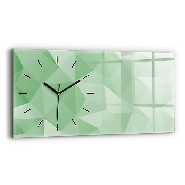Horizontale Uhr mit motiv Dreiecke abstrakt