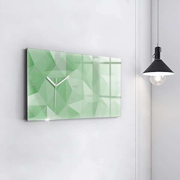 Horizontale Uhr mit motiv Dreiecke abstrakt