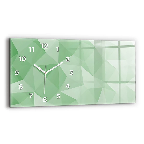 Horizontale Uhr mit motiv Dreiecke abstrakt