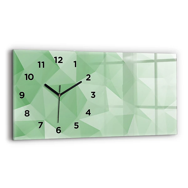 Horizontale Uhr mit motiv Dreiecke abstrakt