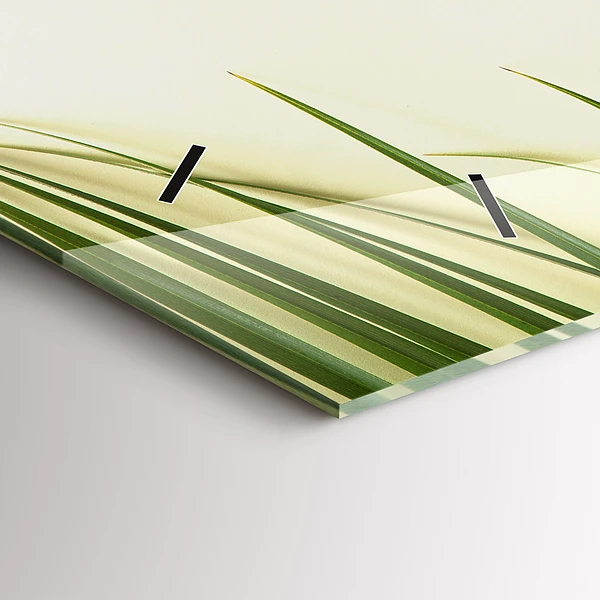 Horizontale Uhr mit motiv Monstera-Blätter