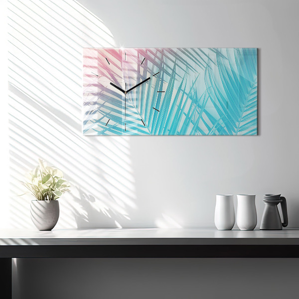 Horizontale Uhr Tropische Palme