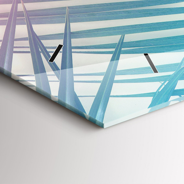 Horizontale Uhr Tropische Palme