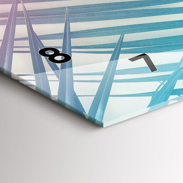 Horizontale Uhr Tropische Palme