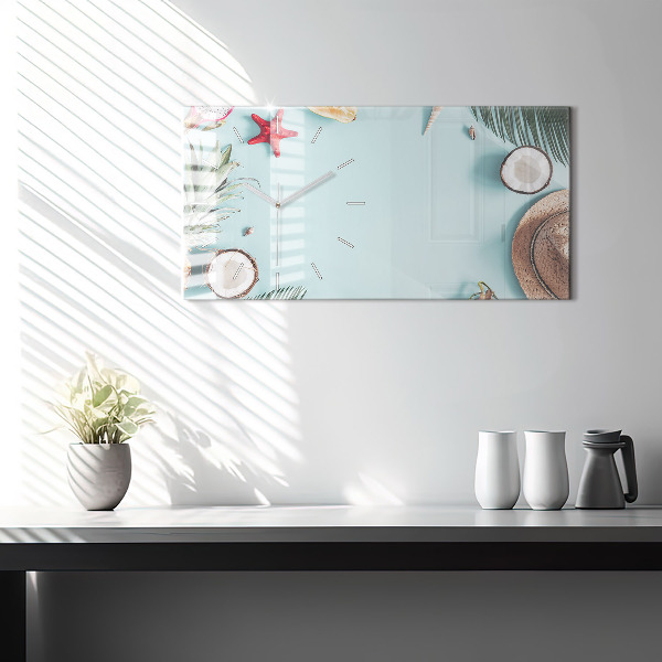 Horizontale Uhr mit motiv Sommer Komposition