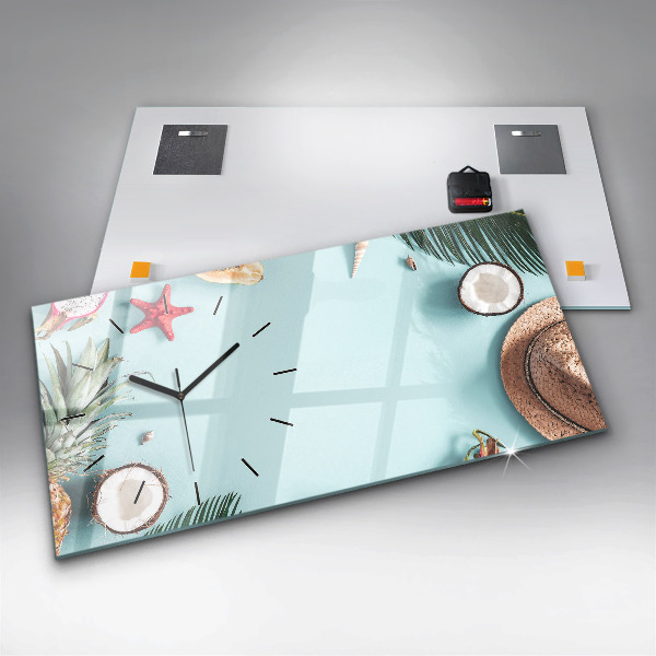 Horizontale Uhr mit motiv Sommer Komposition