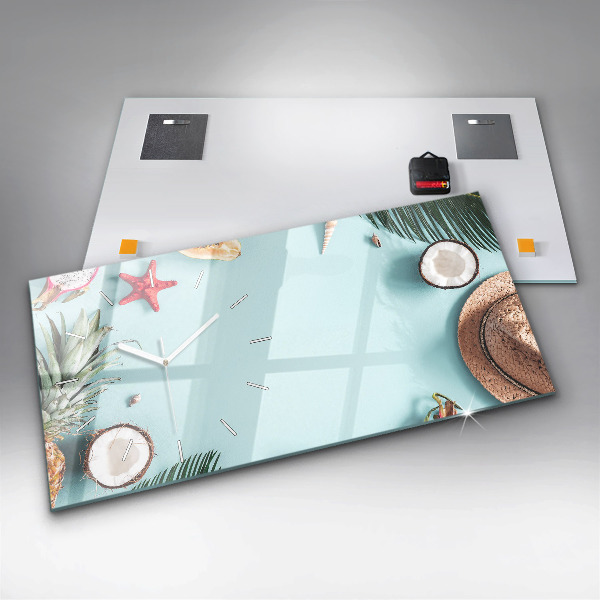 Horizontale Uhr mit motiv Sommer Komposition