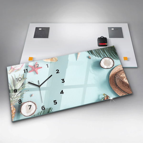 Horizontale Uhr mit motiv Sommer Komposition