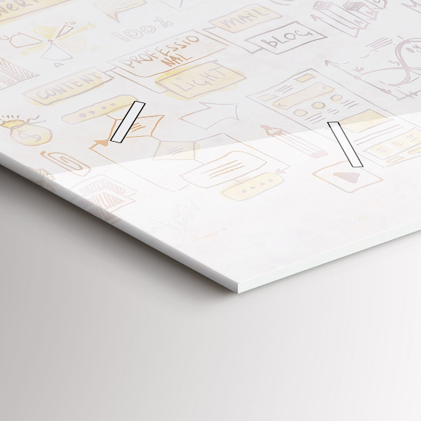 Horizontale Uhr mit motiv Abstraktes Gehirn