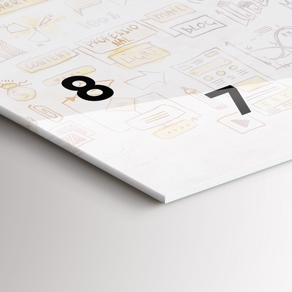 Horizontale Uhr mit motiv Abstraktes Gehirn