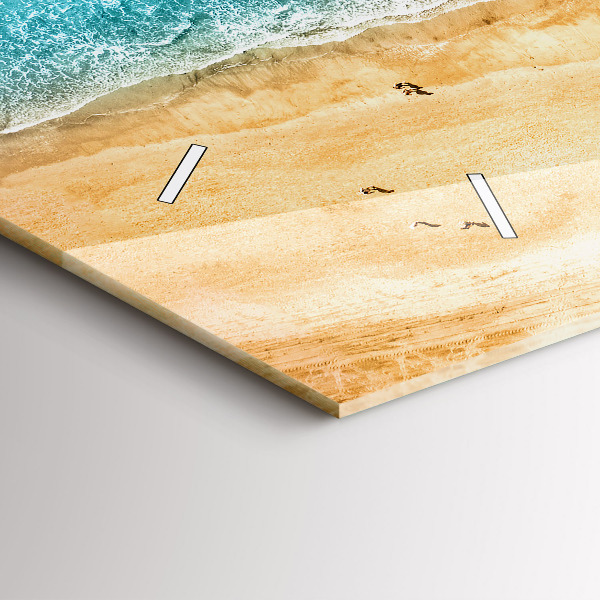 Horizontale Uhr Menschen am Meeresstrand