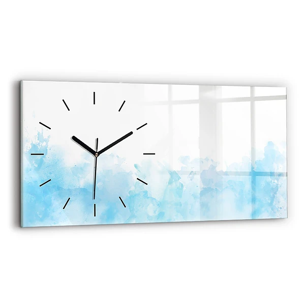 Horizontale Uhr Gemalte Flecken