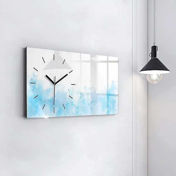 Horizontale Uhr Gemalte Flecken