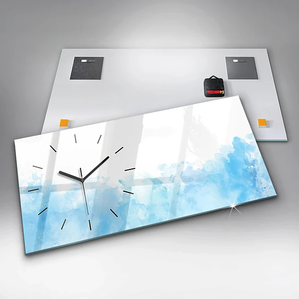 Horizontale Uhr Gemalte Flecken