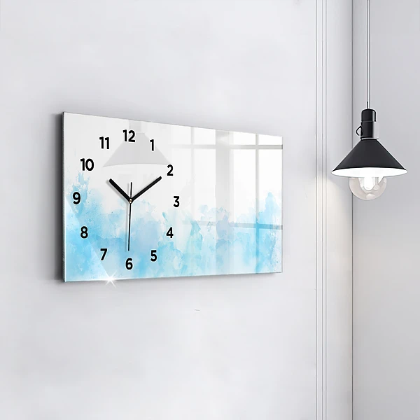 Horizontale Uhr Gemalte Flecken