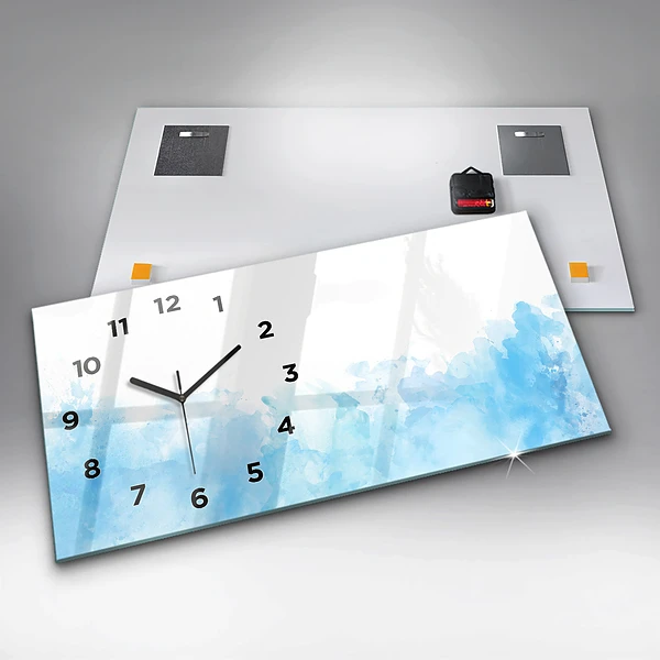 Horizontale Uhr Gemalte Flecken