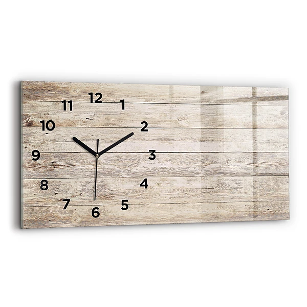 Horizontale Uhr Holztafeln