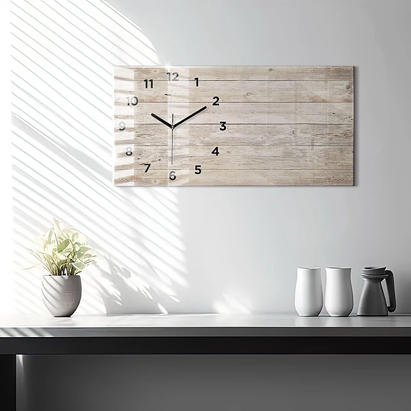 Horizontale Uhr Holztafeln