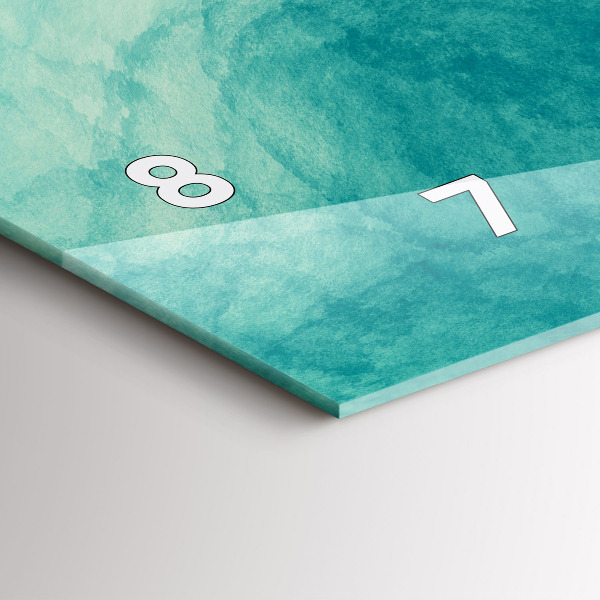 Horizontale Uhr mit motiv Tiefe Abstraktion