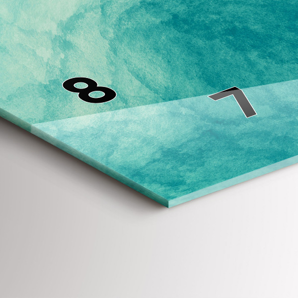 Horizontale Uhr mit motiv Tiefe Abstraktion