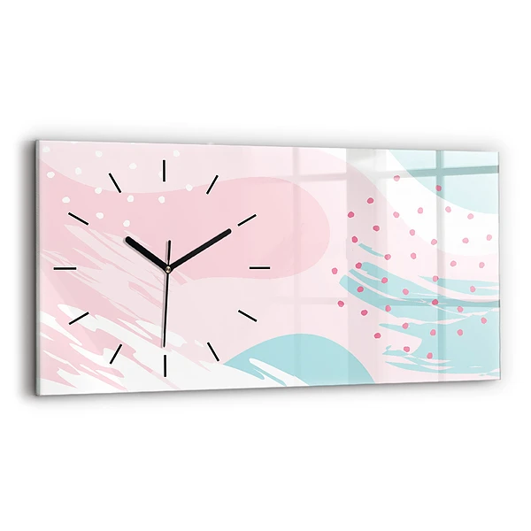 Horizontale Uhr mit motiv Pastell Abstraktion