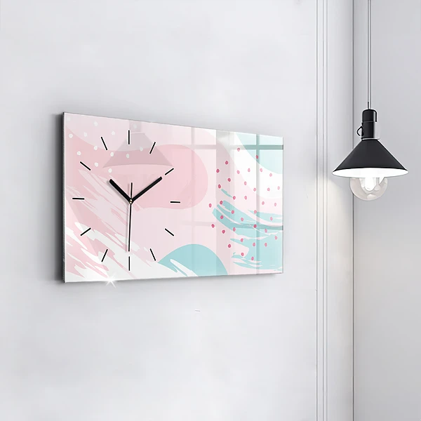 Horizontale Uhr mit motiv Pastell Abstraktion