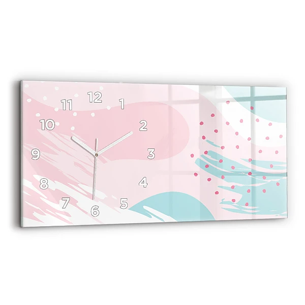 Horizontale Uhr mit motiv Pastell Abstraktion