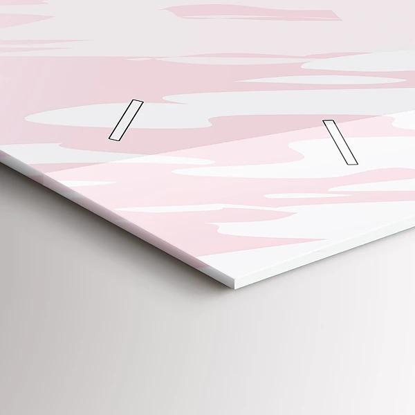 Horizontale Uhr mit motiv Pastell Abstraktion