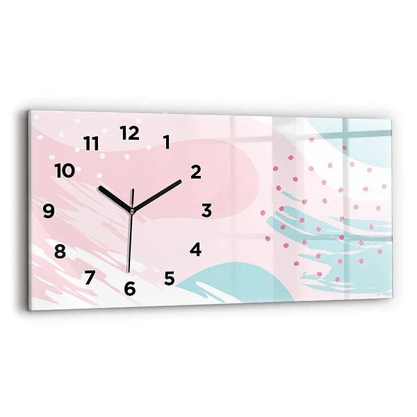 Horizontale Uhr mit motiv Pastell Abstraktion