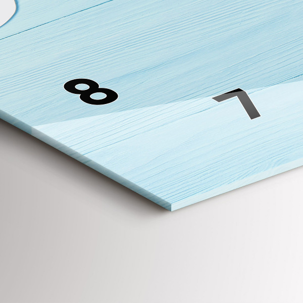 Horizontale Uhr Kindertafel