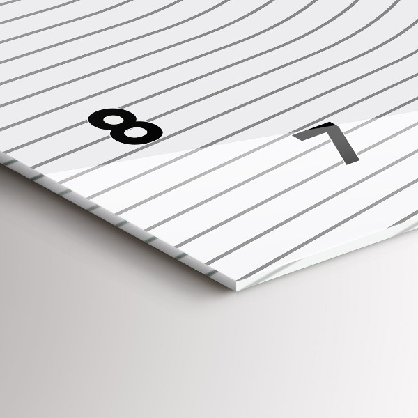 Horizontale Uhr Linien abstrakt