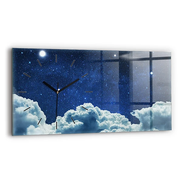 Horizontale Uhr mit motiv Nachthimmel