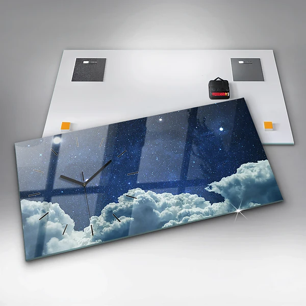Horizontale Uhr mit motiv Nachthimmel