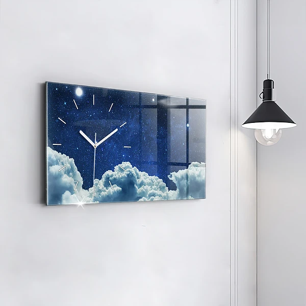Horizontale Uhr mit motiv Nachthimmel