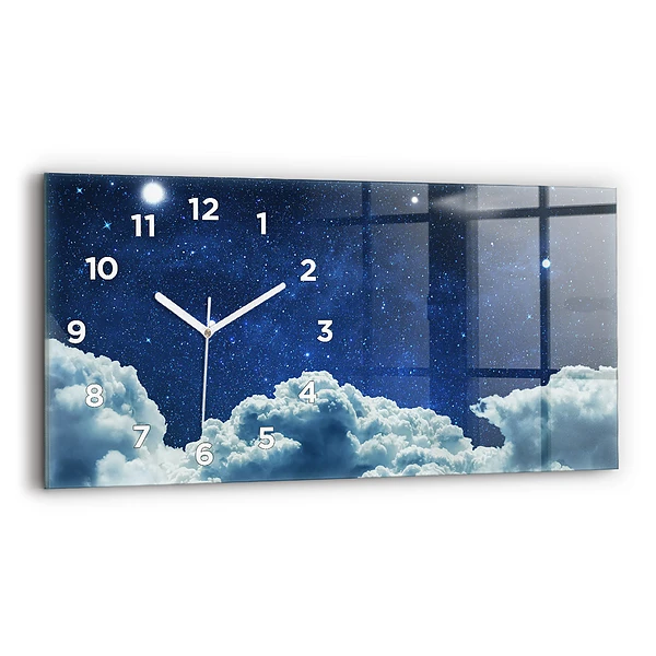 Horizontale Uhr mit motiv Nachthimmel