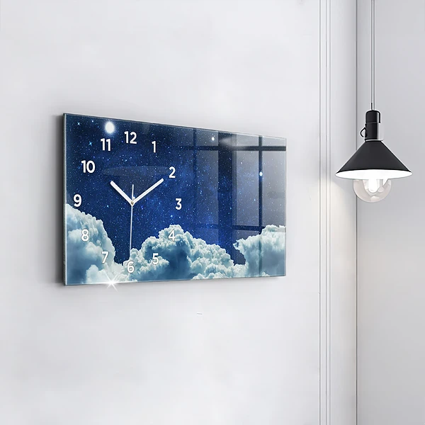 Horizontale Uhr mit motiv Nachthimmel